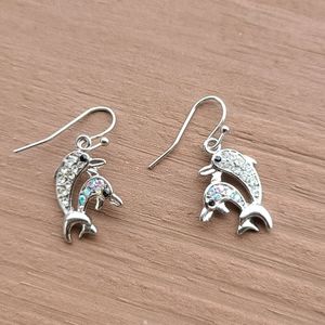Dolphin drop Earrings
